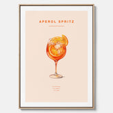 Canvas Tavla med en Aperol Spritz drink poster