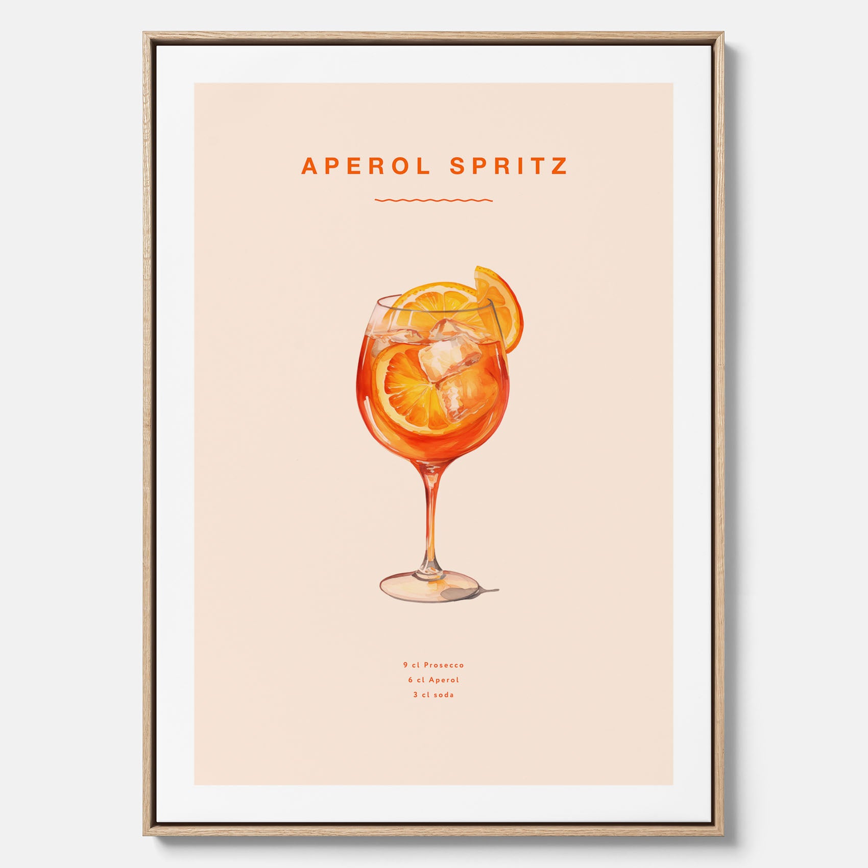 Canvas Tavla med en Aperol Spritz drink poster