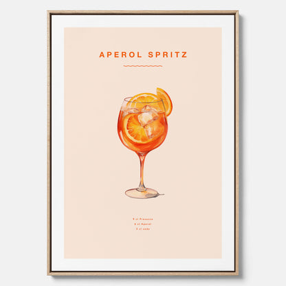 Canvas Tavla med en Aperol Spritz drink poster