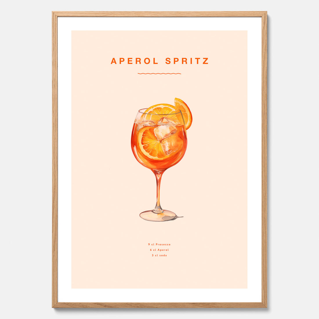 Tavla med en Aperol Spritz drink poster