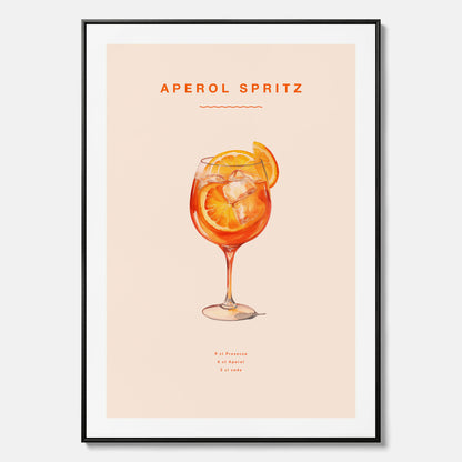 Canvas Tavla med en Aperol Spritz drink poster