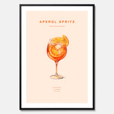 Tavla med en Aperol Spritz drink poster