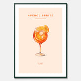 Tavla med en Aperol Spritz drink poster