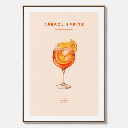 Canvas Tavla med en Aperol Spritz drink poster