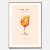 Tavla med en Aperol Spritz drink poster