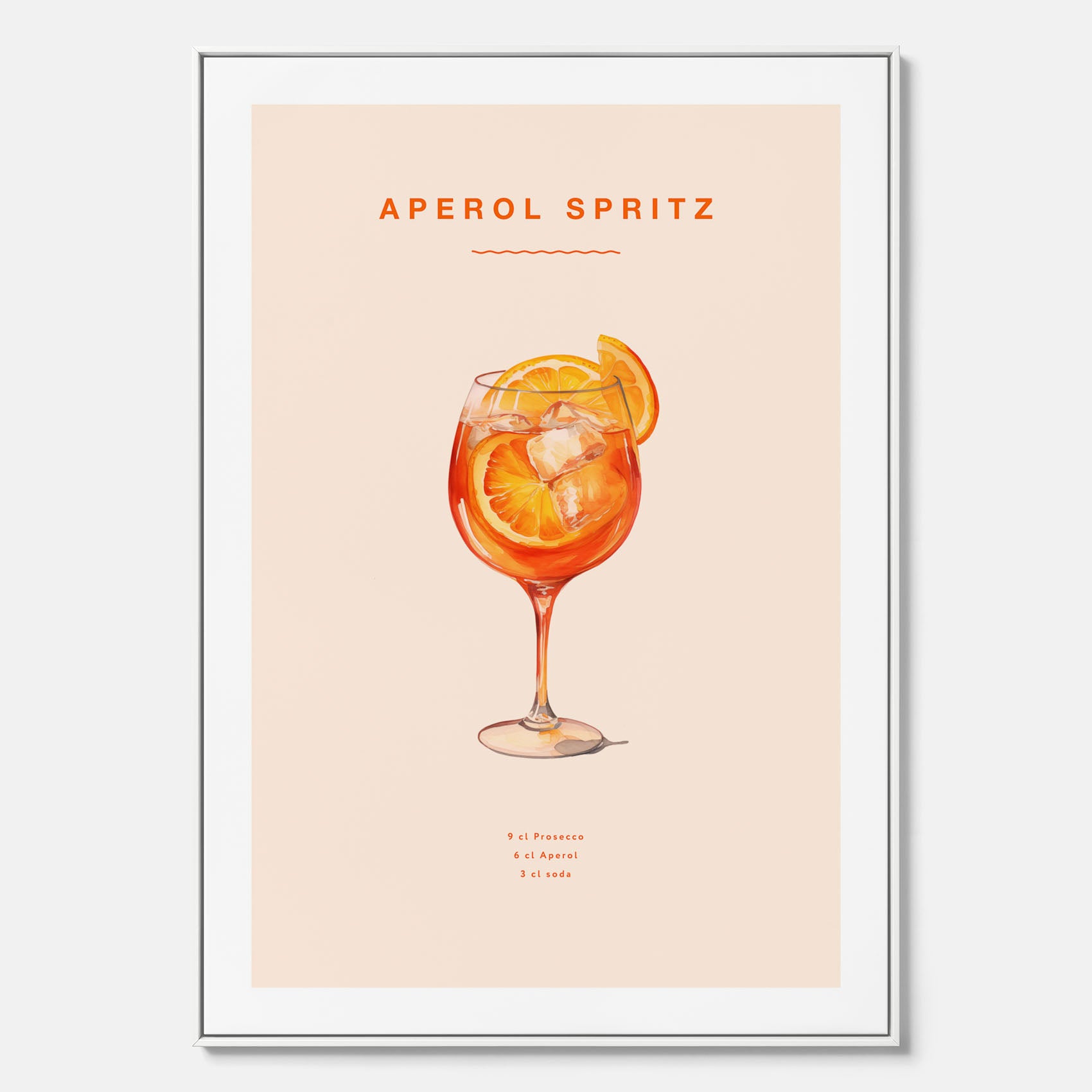 Canvas Tavla med en Aperol Spritz drink poster