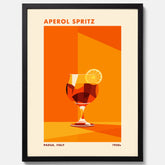 Tavla med drink poster med Aperol Spritz