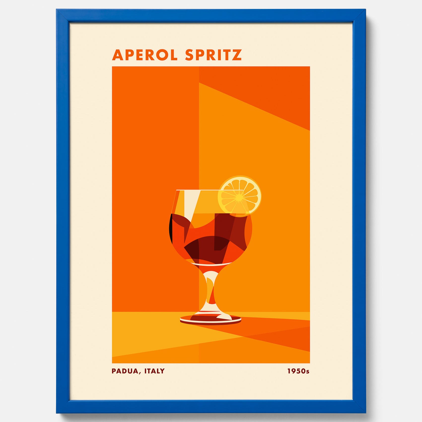 Tavla med drink poster med Aperol Spritz