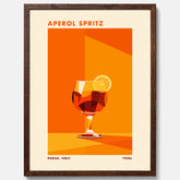 Tavla med drink poster med Aperol Spritz