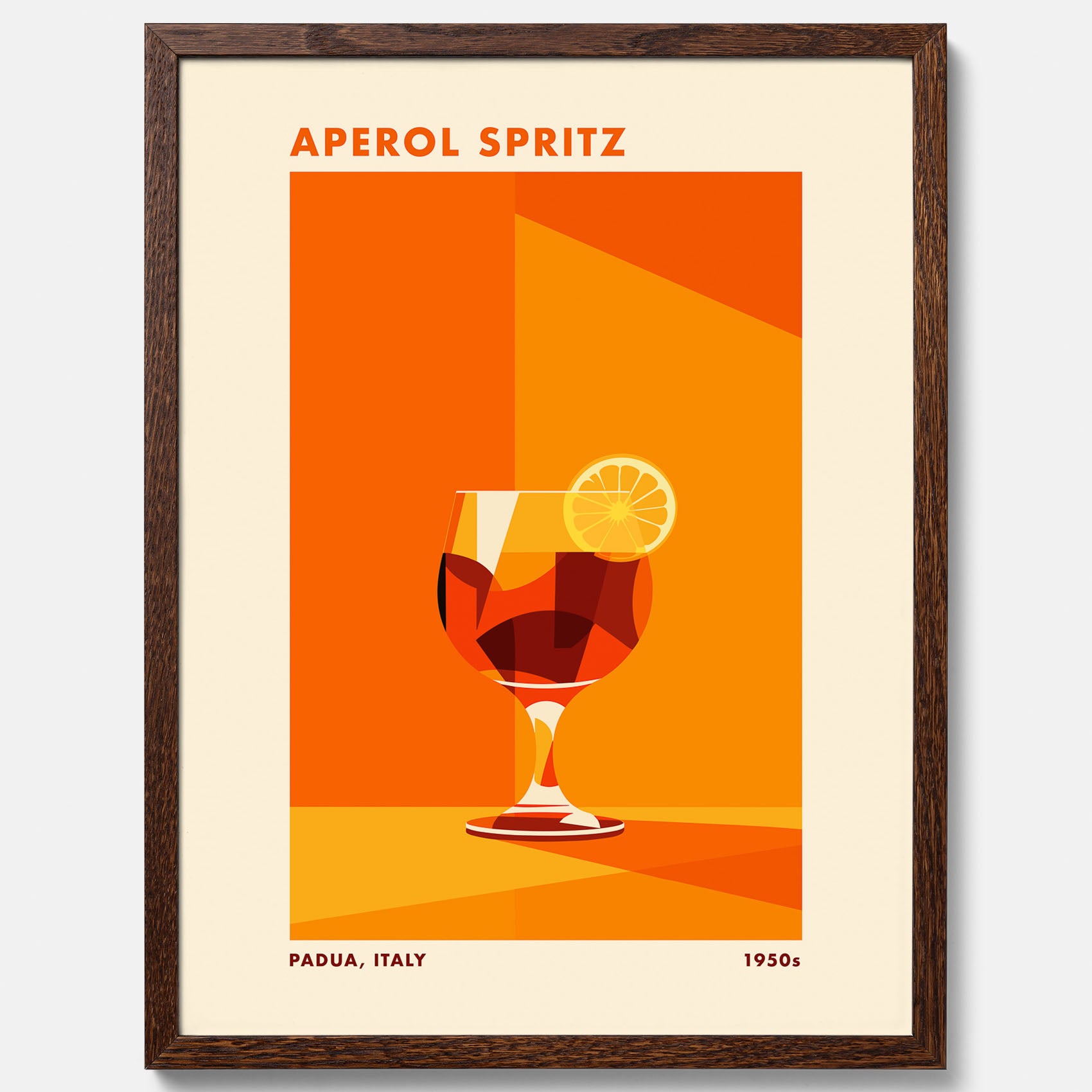 Tavla med drink poster med Aperol Spritz