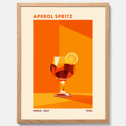 Tavla med drink poster med Aperol Spritz