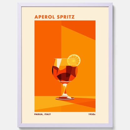 Tavla med drink poster med Aperol Spritz