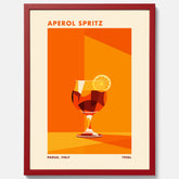 Tavla med drink poster med Aperol Spritz