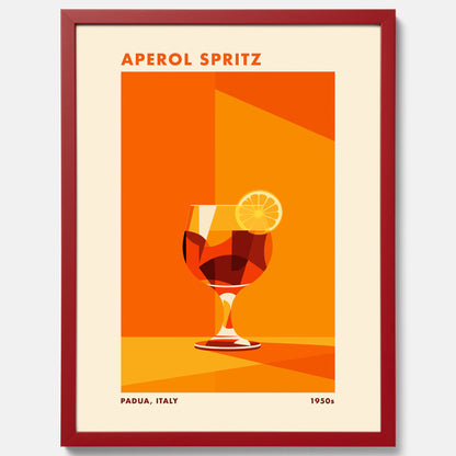 Tavla med drink poster med Aperol Spritz