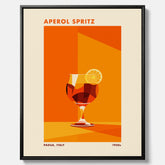 Canvastavla med drink poster med Aperol Spritz