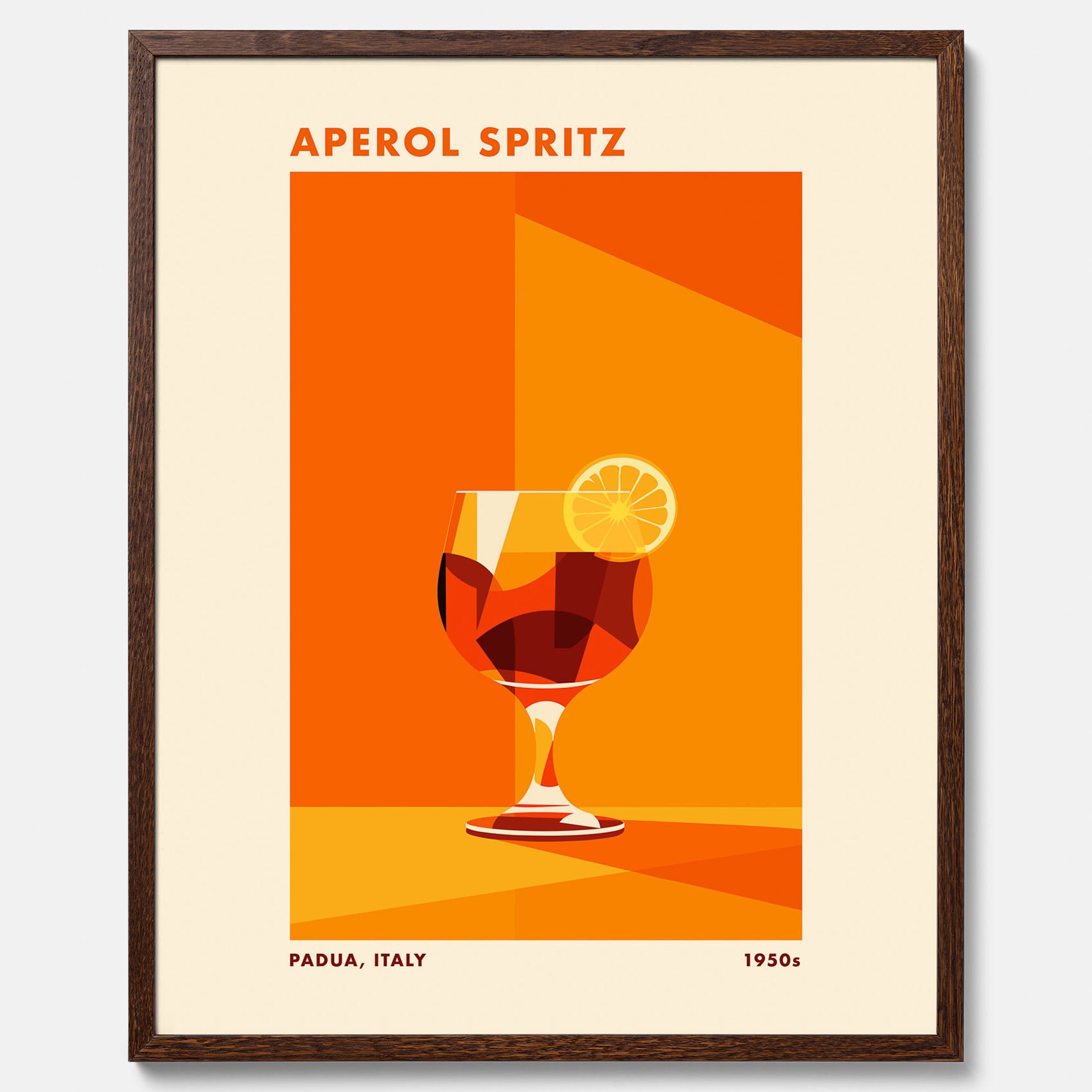 Tavla med drink poster med Aperol Spritz