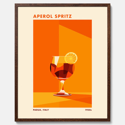 Tavla med drink poster med Aperol Spritz