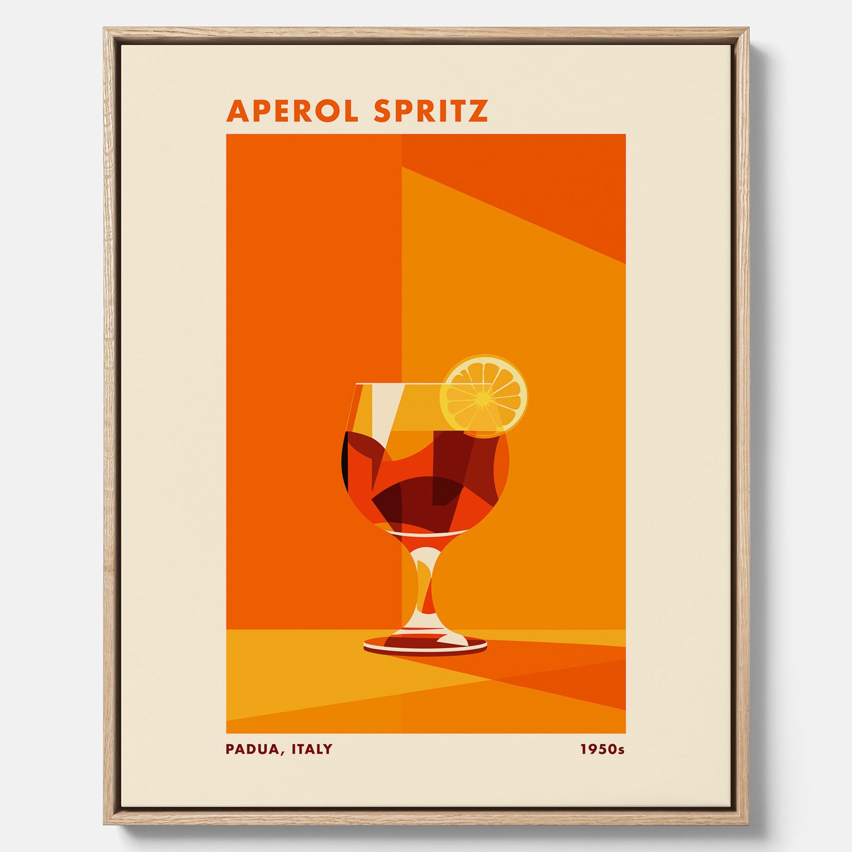 Canvastavla med drink poster med Aperol Spritz