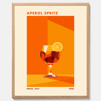 Tavla med drink poster med Aperol Spritz