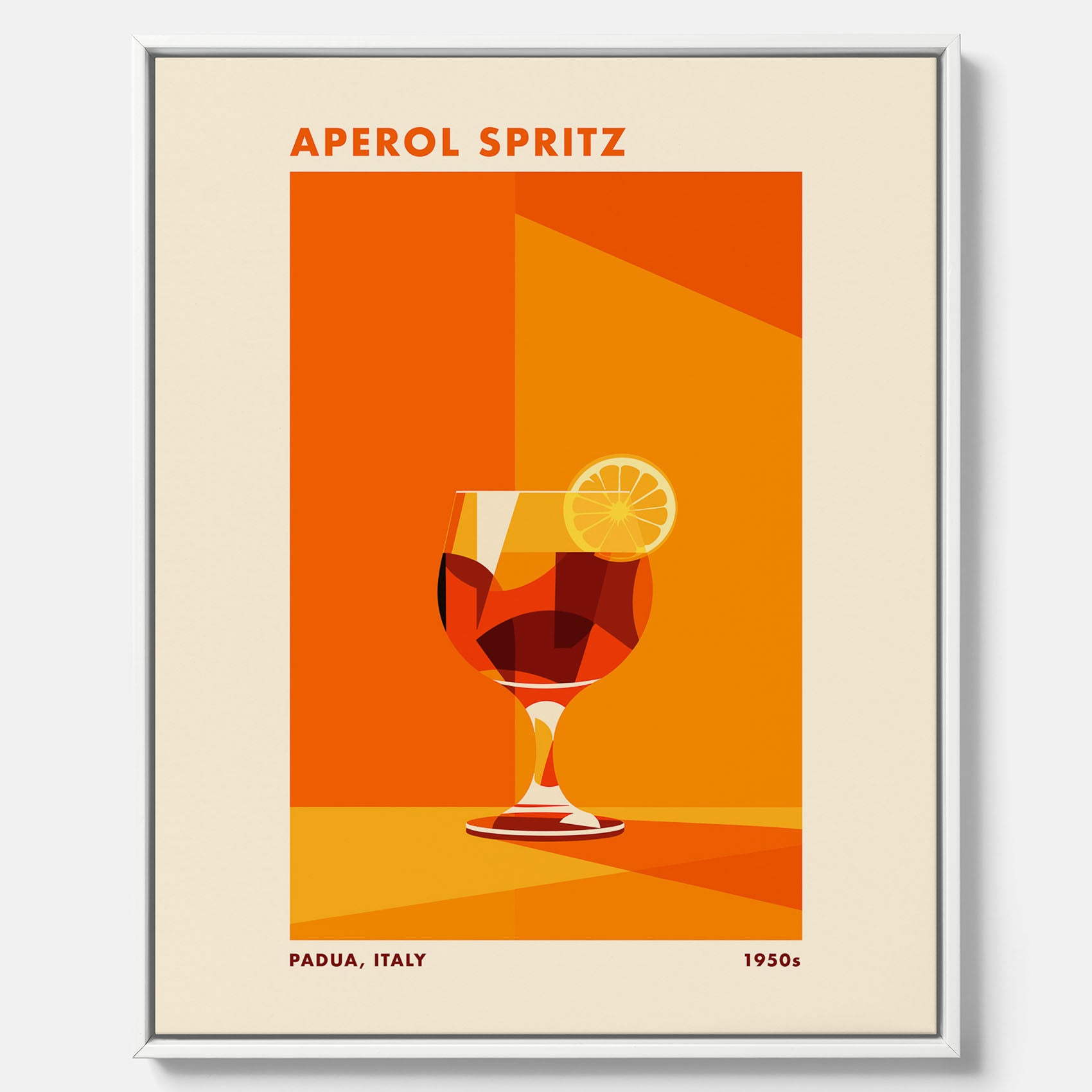 Canvastavla med drink poster med Aperol Spritz