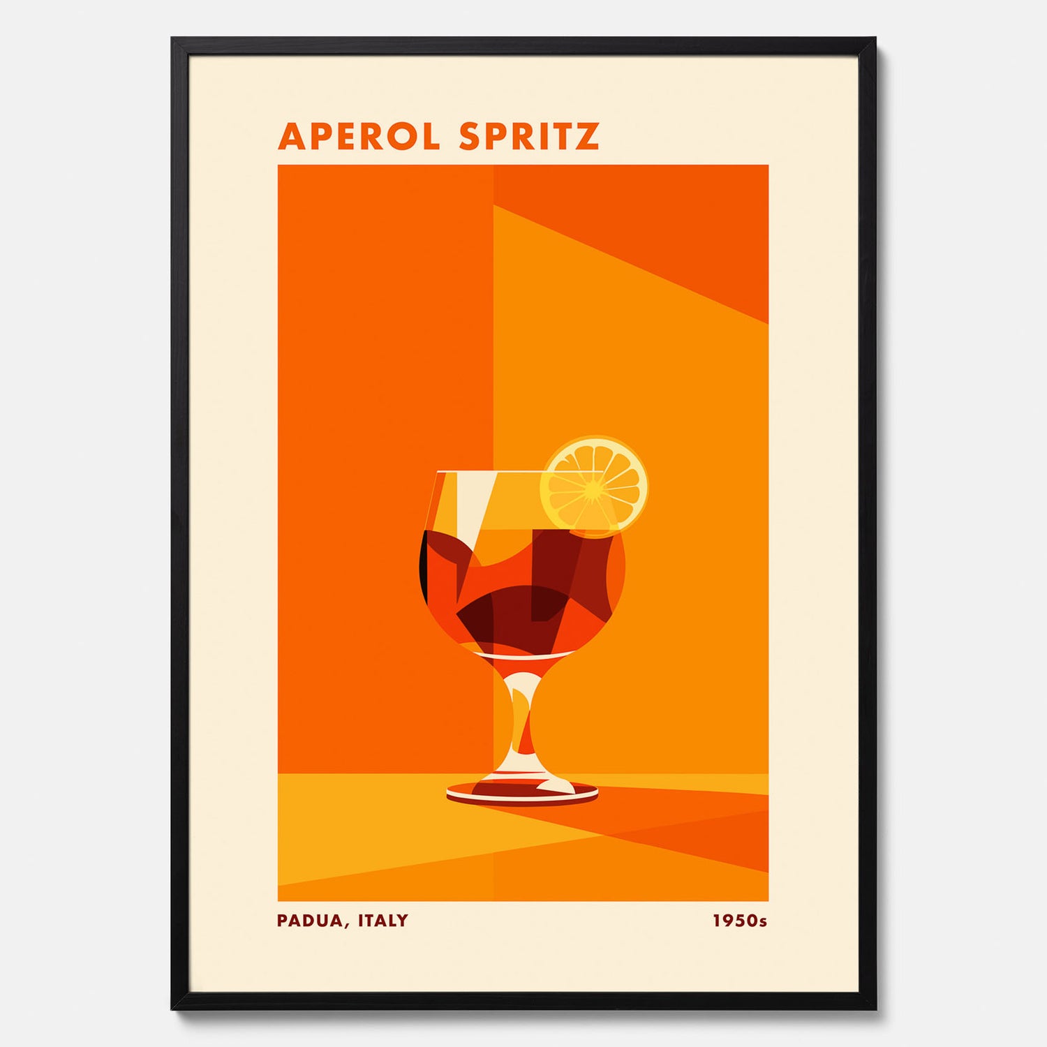 Tavla med drink poster med Aperol Spritz