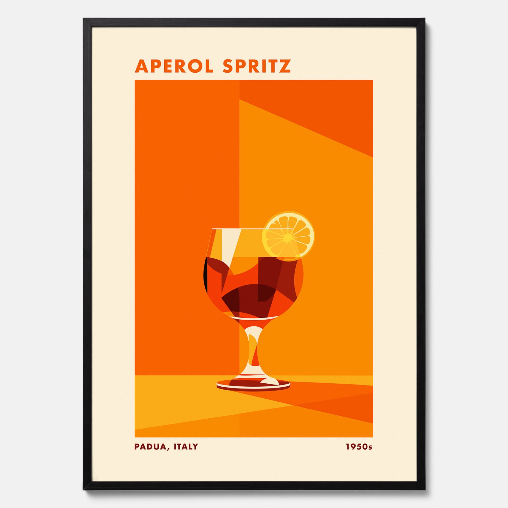 Tavla med drink poster med Aperol Spritz