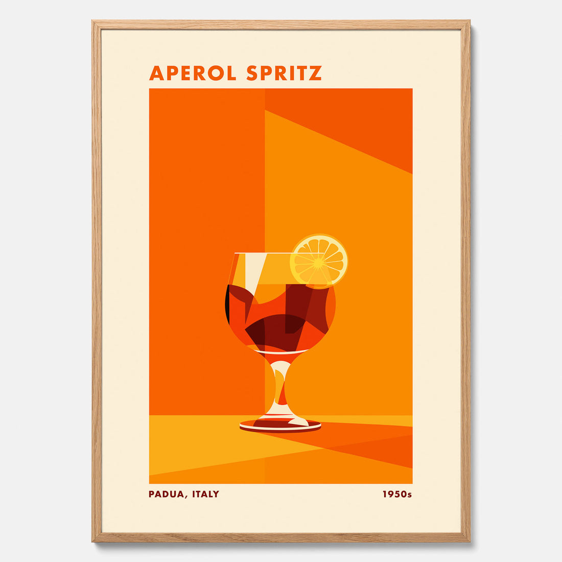 Tavla med drink poster med Aperol Spritz