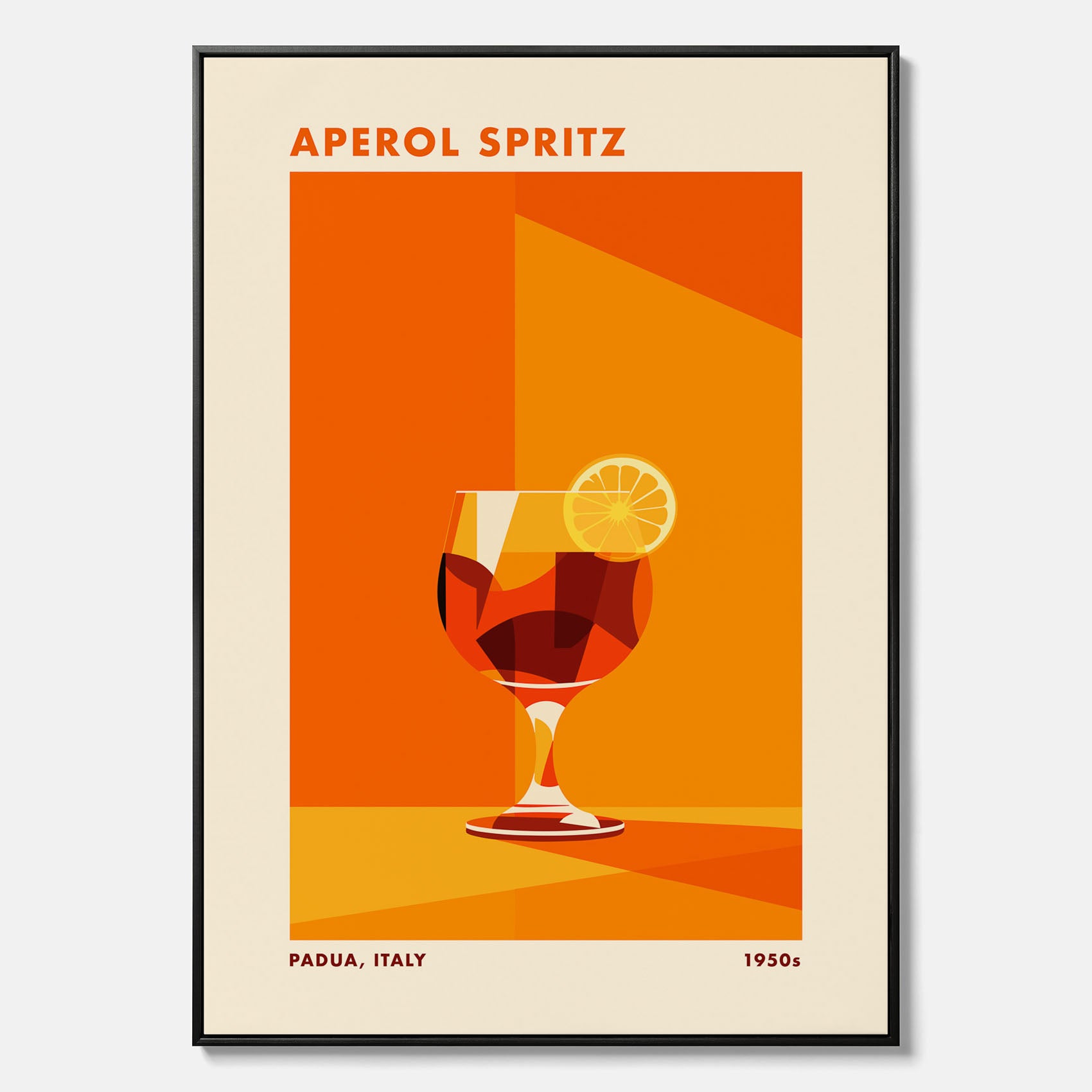 Canvastavla med drink poster med Aperol Spritz