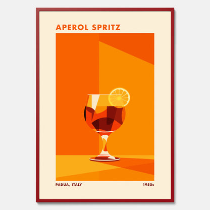 Tavla med drink poster med Aperol Spritz