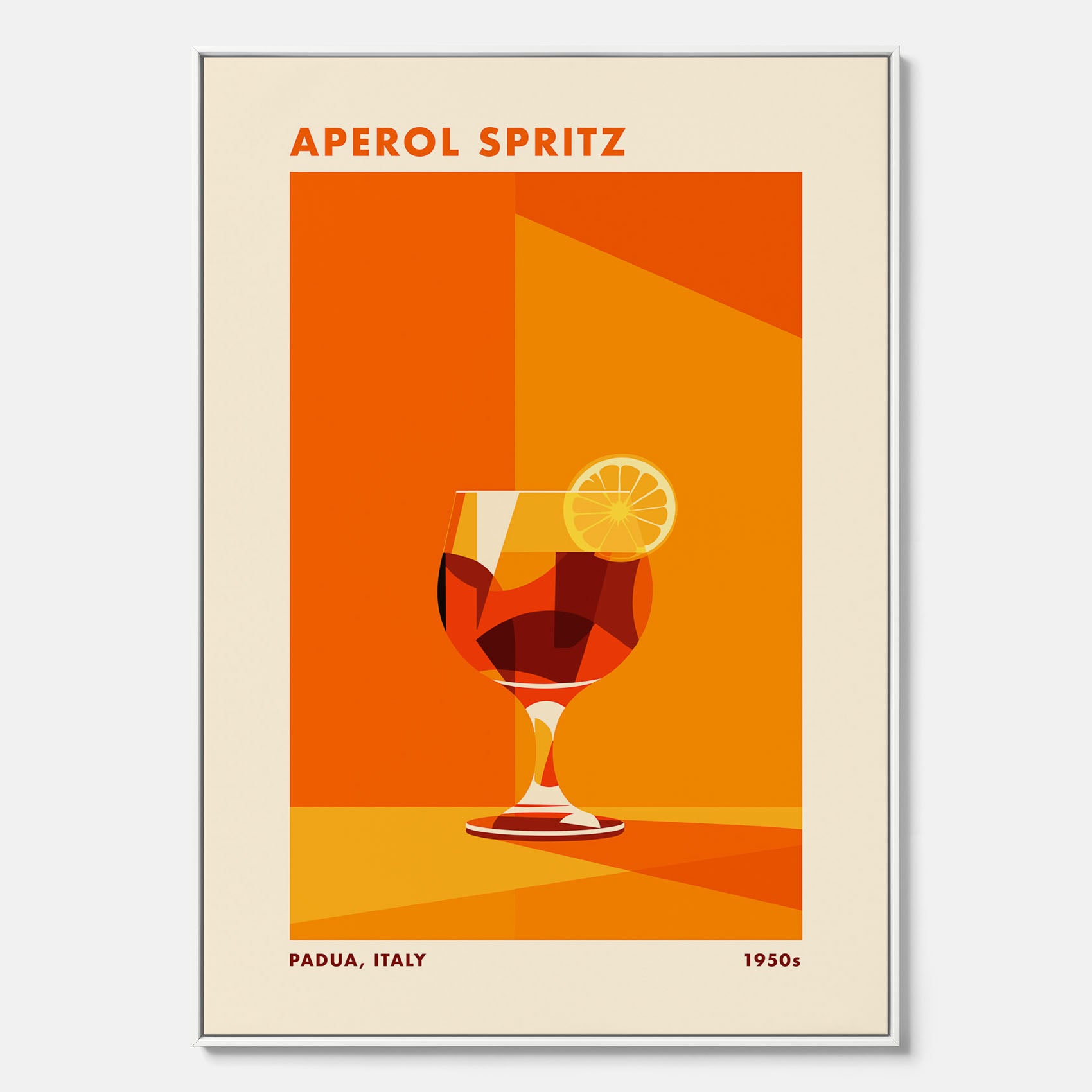 Canvastavla med drink poster med Aperol Spritz