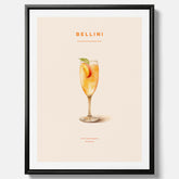 Canvastavla med Bellini Poster – Affisch med drink, drinkposter