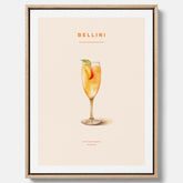 Canvastavla med Bellini Poster – Affisch med drink, drinkposter