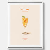 Canvastavla med Bellini Poster – Affisch med drink, drinkposter