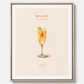 Canvastavla med Bellini Poster – Affisch med drink, drinkposter