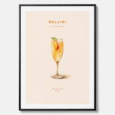 Canvastavla med Bellini Poster – Affisch med drink, drinkposter