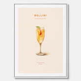 Canvastavla med Bellini Poster – Affisch med drink, drinkposter