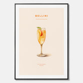 Canvastavla med Bellini Poster – Affisch med drink, drinkposter