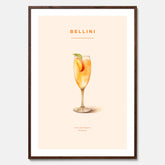 Tavla med Bellini Poster – Affisch med drink, drinkposter