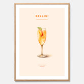 Tavla med Bellini Poster – Affisch med drink, drinkposter
