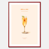 Tavla med Bellini Poster – Affisch med drink, drinkposter