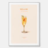 Canvastavla med Bellini Poster – Affisch med drink, drinkposter