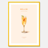 Tavla med Bellini Poster – Affisch med drink, drinkposter
