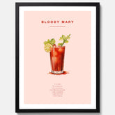 Bloody Mary Tavla – Affisch med drink, drinkposter med cocktail, Bloody Mary recept poster