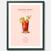 Bloody Mary Tavla – Affisch med drink, drinkposter med cocktail, Bloody Mary recept poster