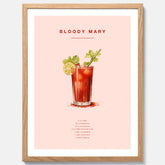 Bloody Mary Tavla – Affisch med drink, drinkposter med cocktail, Bloody Mary recept poster