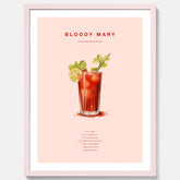 Bloody Mary Tavla – Affisch med drink, drinkposter med cocktail, Bloody Mary recept poster