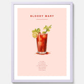 Bloody Mary Tavla – Affisch med drink, drinkposter med cocktail, Bloody Mary recept poster