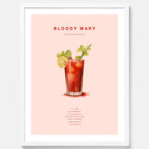Bloody Mary Tavla – Affisch med drink, drinkposter med cocktail, Bloody Mary recept poster