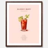 Bloody Mary Tavla – Affisch med drink, drinkposter med cocktail, Bloody Mary recept poster
