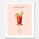 Bloody Mary Tavla – Affisch med drink, drinkposter med cocktail, Bloody Mary recept poster